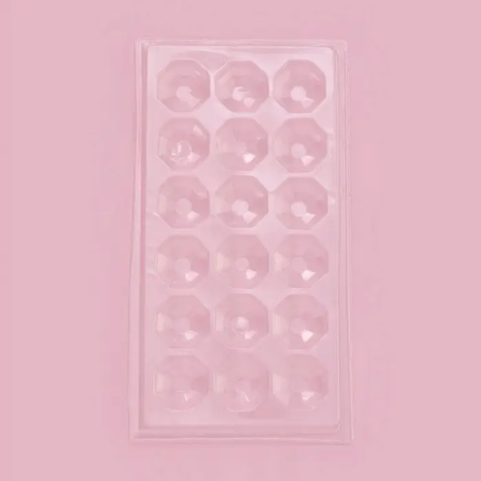 Форма для шоколада и конфет «Бриллиант», 18 ячеек, 22×11 см, прозрачная