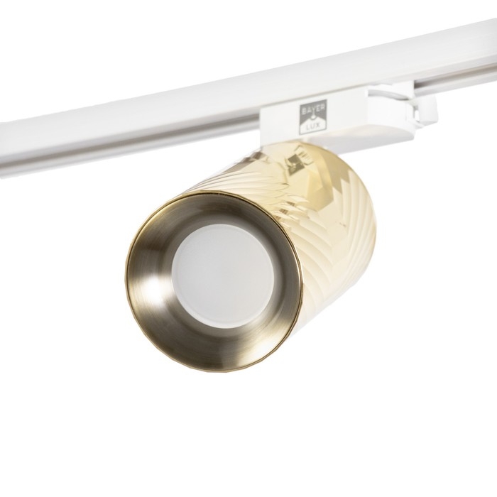 Светильник трековый Светильник трековый "Алисер" GU10 220В золото 7,5х7,5х20 см
