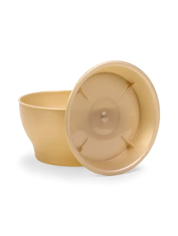 Горшок для цветов с поддоном 0,8 л d14 см h8 см "Фиалочка" кремовый