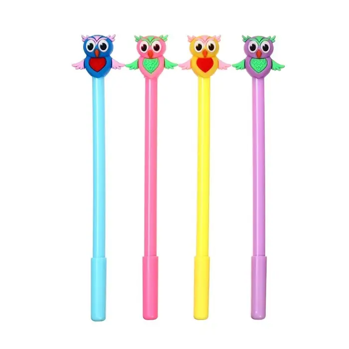 Ручка - прикол Calligrata «Сова», гелевая, МИКС