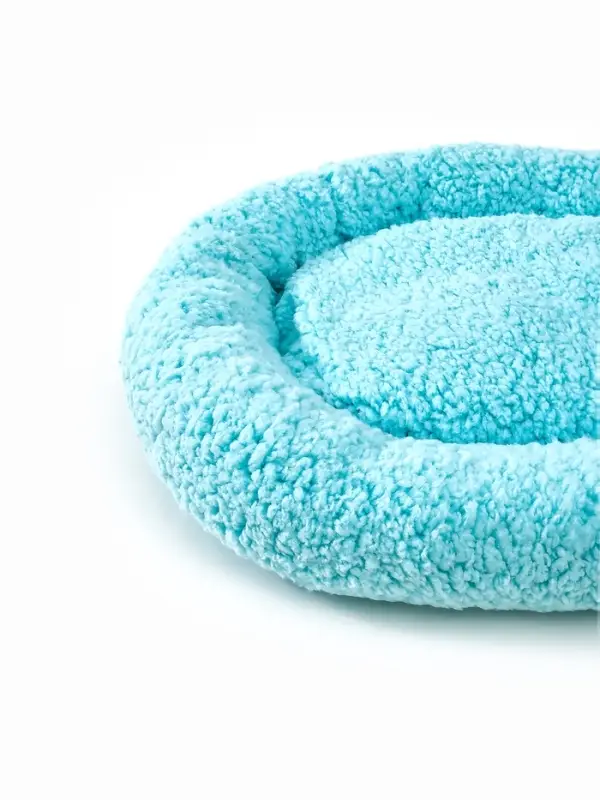 Лежанка для животных &laquo;Уют&raquo;, мягкий мех, 45&times;35&times;11 см, мятная