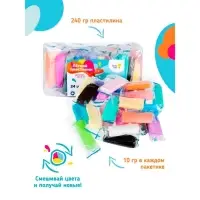 Воздушный пластилин, 24 цвета по 10 г