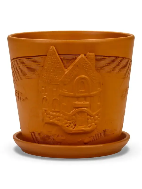 Горшок цветочный с поддоном 4,75 л, d22/h20 см терр-т керамика, Горшок цветочный с поддоном 4,75 л, d22/h20 см терр-т керамика, "Голландия" (М)