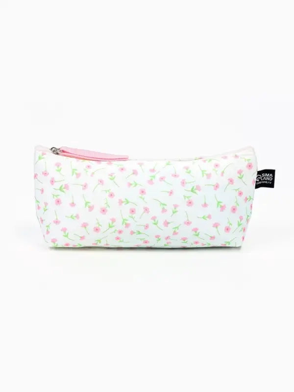Пенал школьный, текстиль, &laquo;Цветы&raquo;