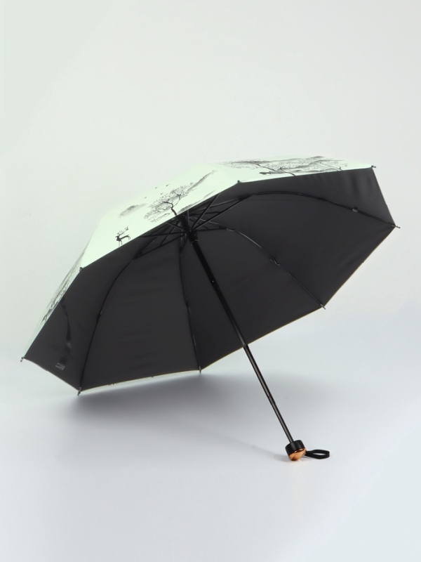 Зонт механический «Деревья», эпонж, 4 сложения, 8 спиц, R = 49/56 см, D = 112 см, цвет МИКС Зонт механический «Деревья», эпонж, 4 сложения, 8 спиц, R = 49/56 см, D = 112 см, цвет МИКС