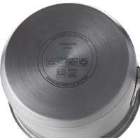 Сотейник 1,3л, нержавеющая сталь, тройное дно, d=155, h=88, индукция