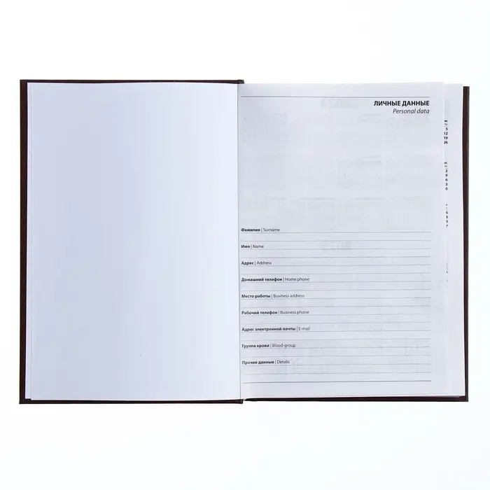 Ежедневник полудатированный на 4 года А5, 192 листа "Кожа", твёрдая обложка, шёлк, кофейно-коричневый Ежедневник полудатированный на 4 года А5, 192 листа "Кожа", твёрдая обложка, шёлк, кофейно-коричневый