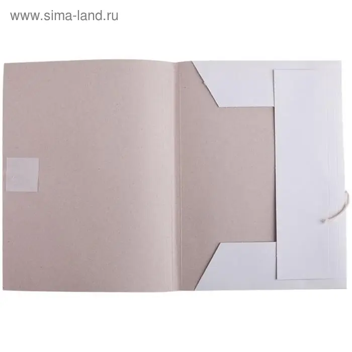 Папка д/бумаг А4, на завязках, Calligrata, 250 г/м2, до 200л, белая, картон немелованный Папка д/бумаг А4, на завязках, Calligrata, 250 г/м2, до 200л, белая, картон немелованный