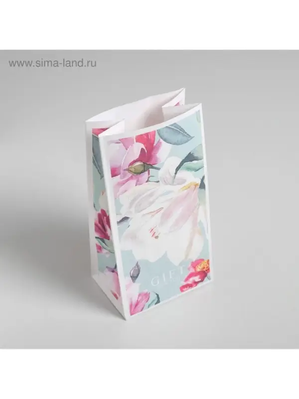 Пакет подарочный без ручек &laquo;Gift for you&raquo;, 10 х 19.5 х 7 см