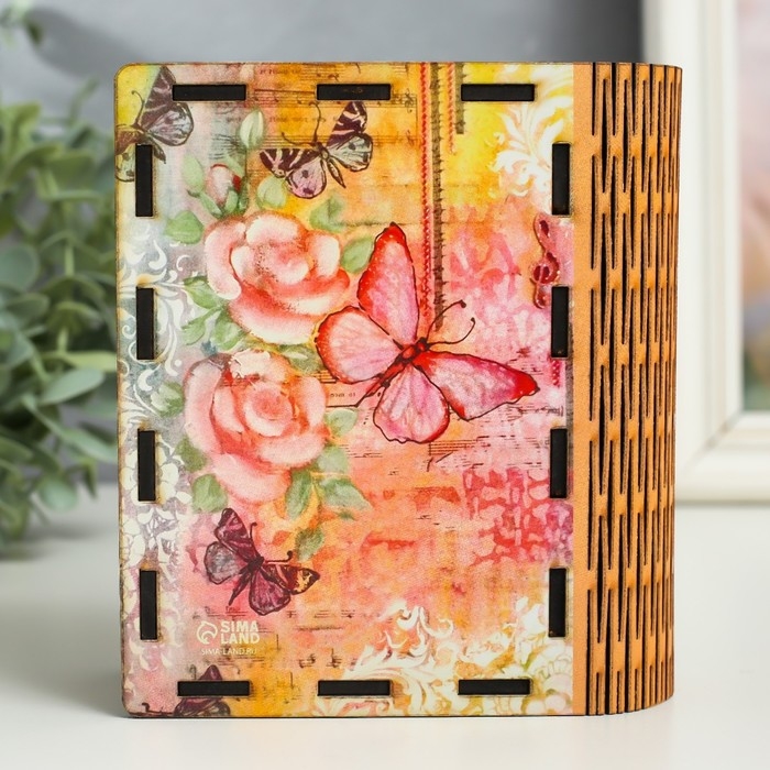 Шкатулка-книга  Шкатулка-книга "8 марта. Бабочка" 14 см
