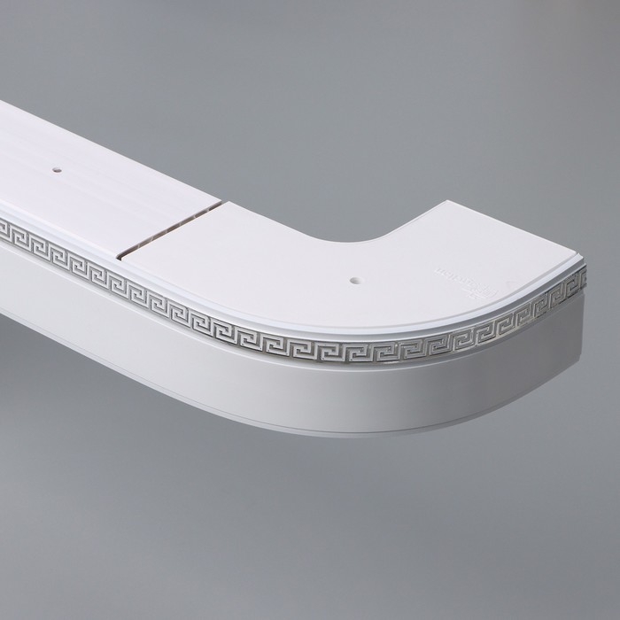 Карниз двухрядный, «Ультракомпакт. Лабиринт», 160 см, с декоративной планкой, цвет белый Карниз двухрядный, «Ультракомпакт. Лабиринт», 160 см, с декоративной планкой, цвет белый