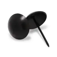 Гвозди ТУНДРА, декоративные, обивочные, 25&times;39 мм, черный, 100 шт.