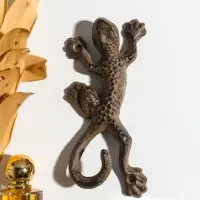 Крючок настенный &laquo;Ящерка&raquo;, ключница декоративная, чугун, 18.8&times;10&times;4 см