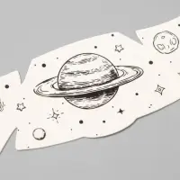 Переводная тату на тело чёрная «Веснушки. Космос», 16×5 см Переводная тату на тело чёрная «Веснушки. Космос», 16×5 см