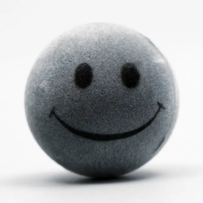 Игрушка бархатная с пищалкой  Игрушка бархатная с пищалкой "Улыбка", 4 см, серая
