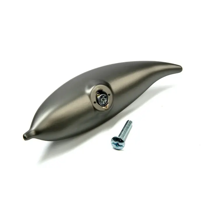 Ручка-кнопка CAPPIO RK134, мебельная, цвет графит/золото