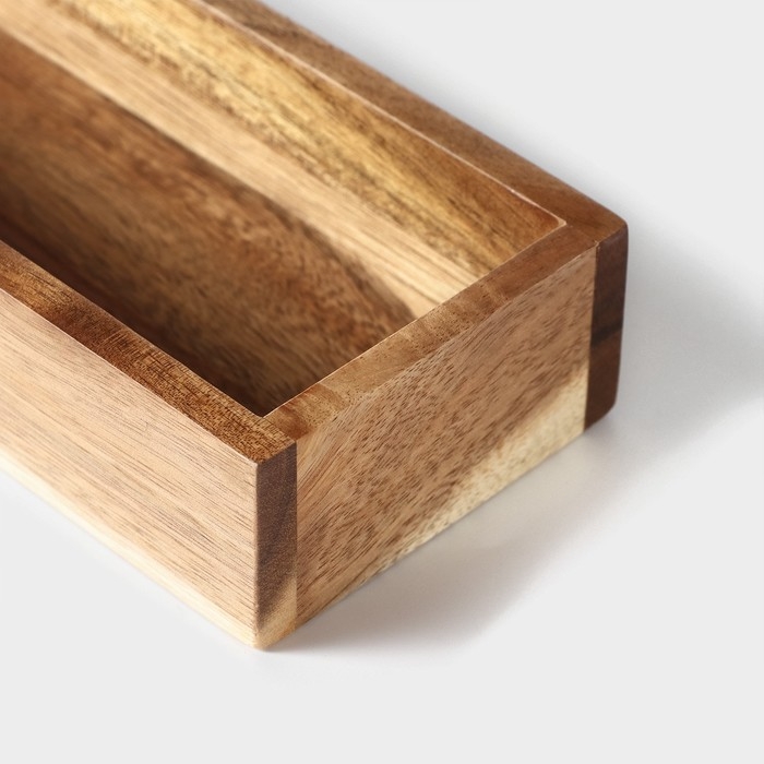 Лоток для подачи столовых приборов Magistro Tropical 25×8×4 см, акация Лоток для подачи столовых приборов Magistro Tropical 25×8×4 см, акация