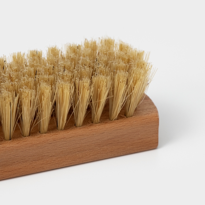 Щётка для обуви SAVANNA, 10×3,5 см, 59 пучков, натуральный волос Щётка для обуви SAVANNA, 10×3,5 см, 59 пучков, натуральный волос