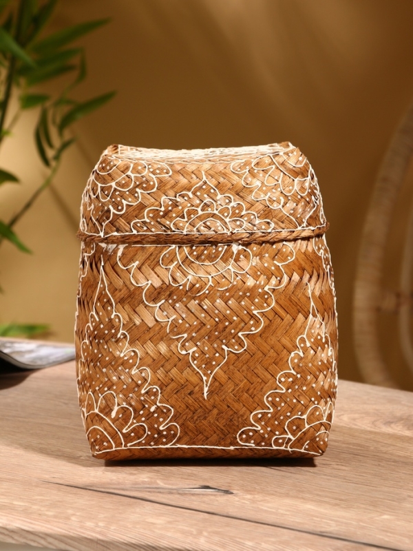 Корзинка плетеная Корзинка плетеная "Морокко" 17х17х25 см