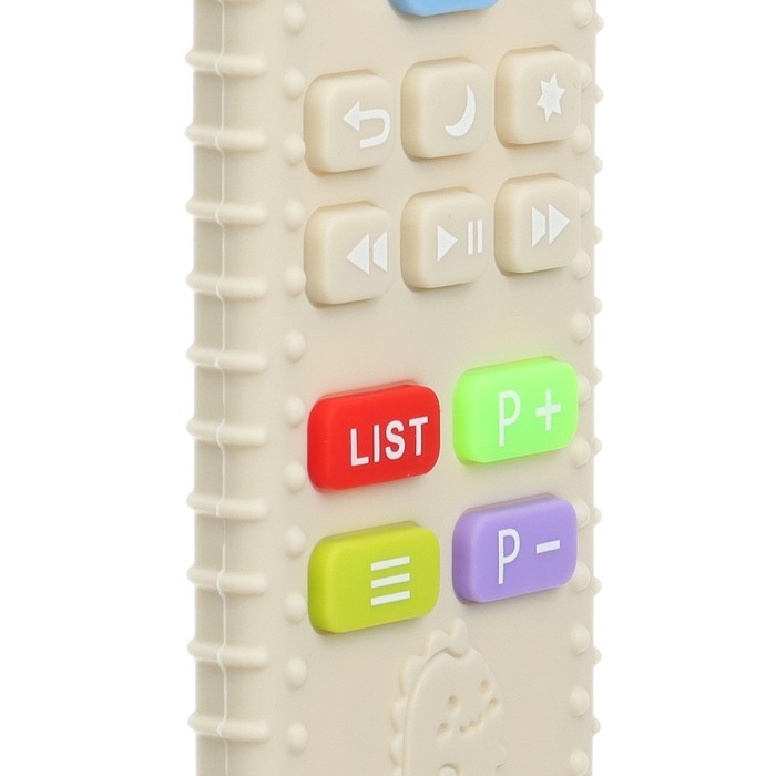 Прорезыватель для зубов «Пульт детский», цвет бежевый, размер 16 см, Крошка Я