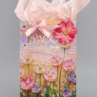 Пакет подарочный ламинированный &laquo;Красота&raquo;, 22.3&times;9&times;35 см