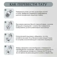 Переводная тату на тело цветная «Гранатовый рассвет», 6×6 см