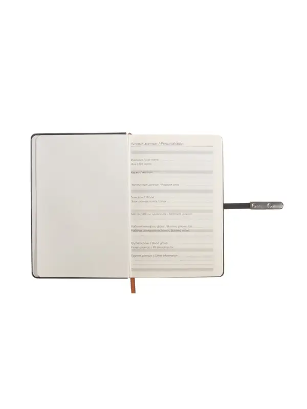 Ежедневник недатированный формат А5, с хлястиком, 112л, линия, пвх, Узор Черный Ежедневник недатированный формат А5, с хлястиком, 112л, линия, пвх, Узор Черный