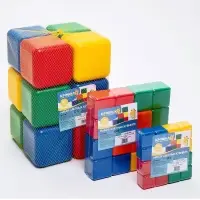 Кубики детские, пластиковые, цветные, 20 штук, 6&times;6 см