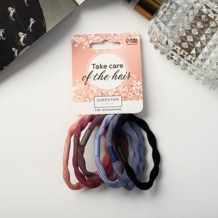 Резинка для волос Резинка для волос "Спорт люкс" (набор 6 шт) кручение, 5 см