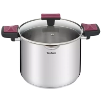 Высокая кастрюля с крышкой Cook&Clip 22 см, 6,1 л