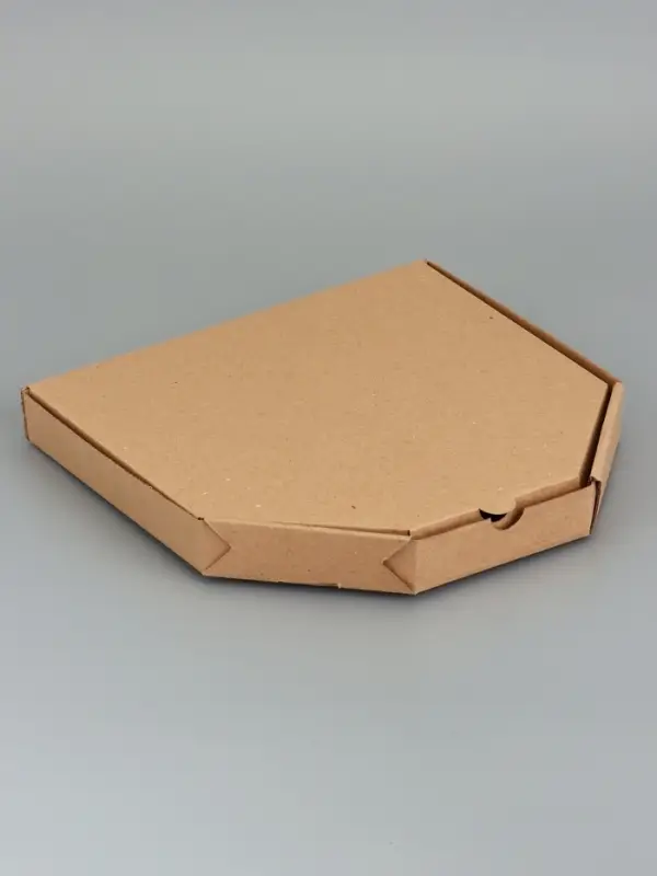 Коробка для пиццы, бурая, 25.5&times;25.5&times;3 см