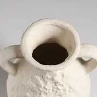 Ваза настольная керамика "Фонси" 20,5х10 см, белый