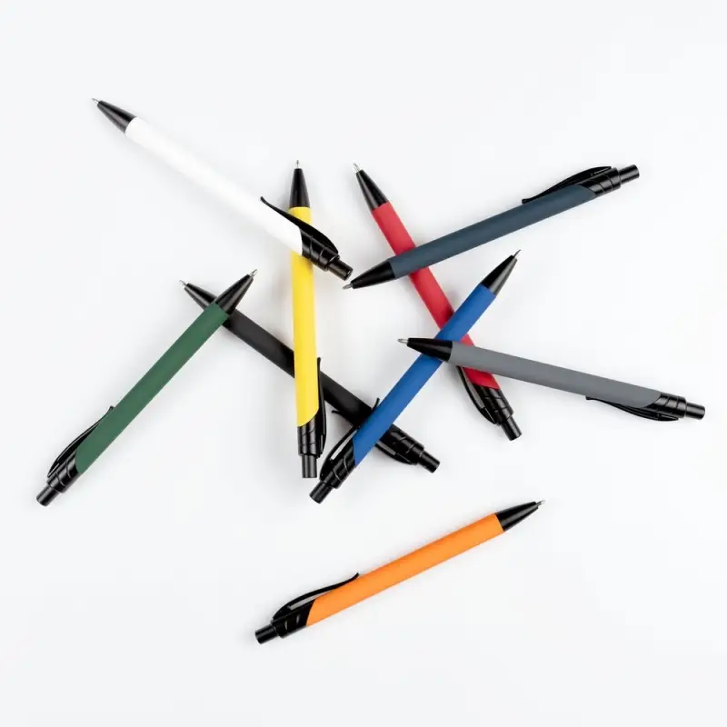 Ручка шариковая Undertone Black Soft Touch, желтая