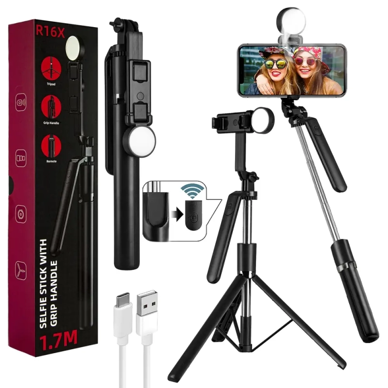 *Монопод-трипод с блютуз пультом R16X 175cm