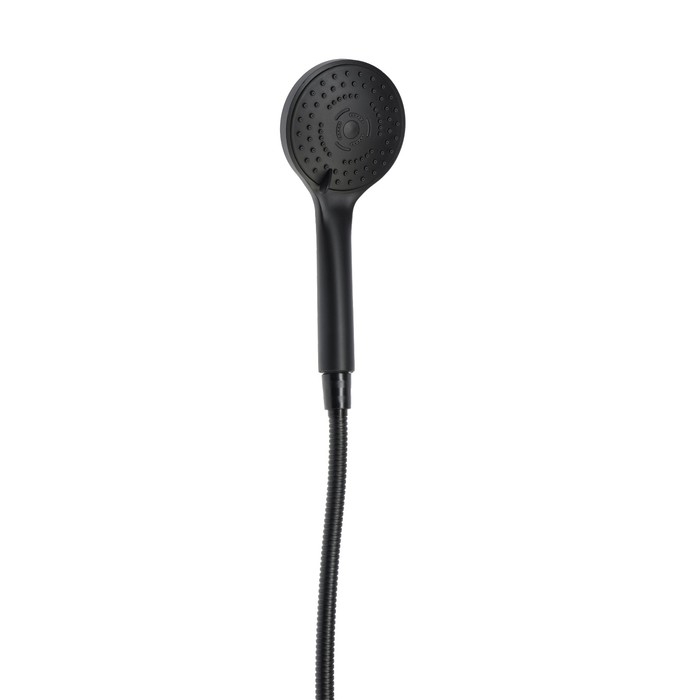 Смеситель для ванны ZEIN Z3841, однорычажный, душевой набор, лейка 5 режимов, черный Смеситель для ванны ZEIN Z3841, однорычажный, душевой набор, лейка 5 режимов, черный