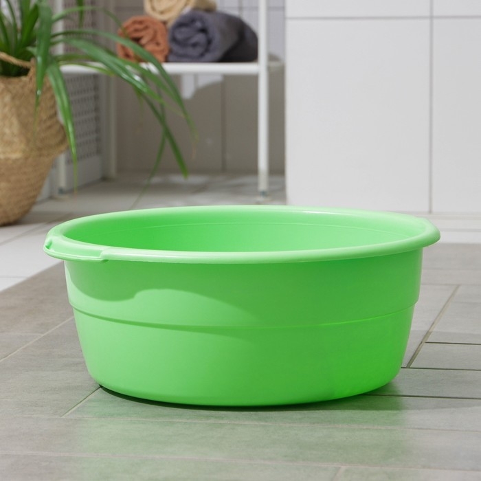 Таз круглый, 14 л, особо прочный, цвет МИКС Таз круглый, 14 л, особо прочный, цвет МИКС