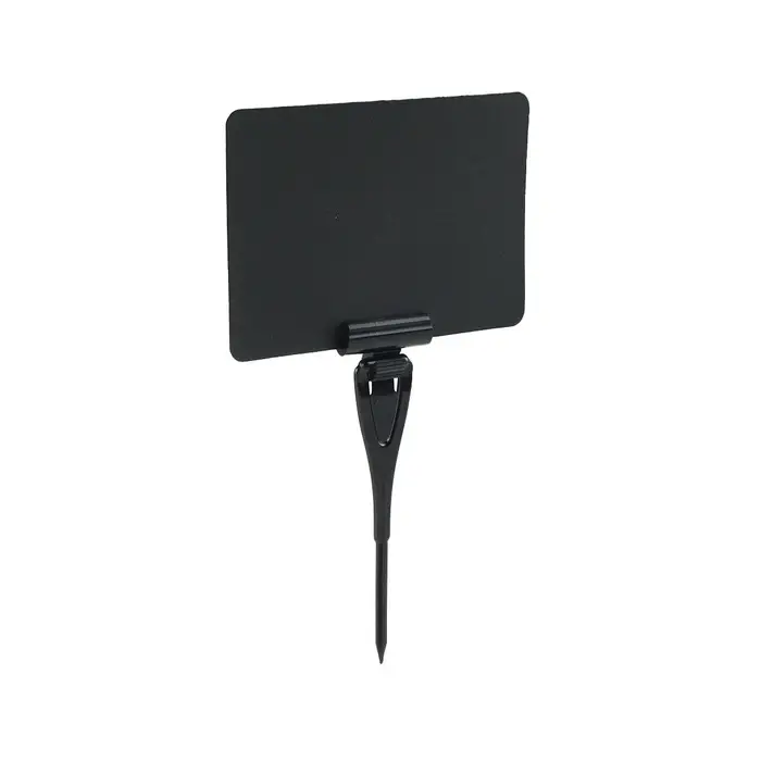 Ценникодержатель с иголкой, 3×11 см, цвет чёрный