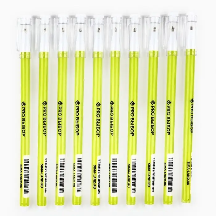 Ручка шариковая, синяя паста, 0.5 мм, пластиковый корпус с колпачком «PROвыбор, зеленая»