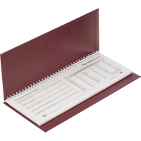 Планинг недатированный бумвинил бордо 300х135, 56 л.21с11 П