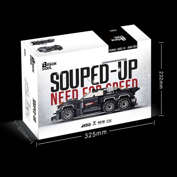 Конструктор Гонка &laquo;Тёмный бык&raquo;, 650 деталей