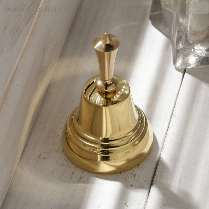 Колокольчик Валдайский  Колокольчик Валдайский "Позвонок №4", полированный, с короткой ручкой, d=45 мм