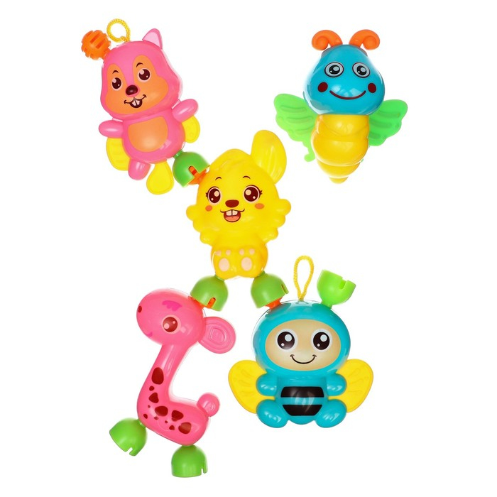 Набор погремушек «Давай играть», 5 шт, Крошка Я Набор погремушек «Давай играть», 5 шт, Крошка Я