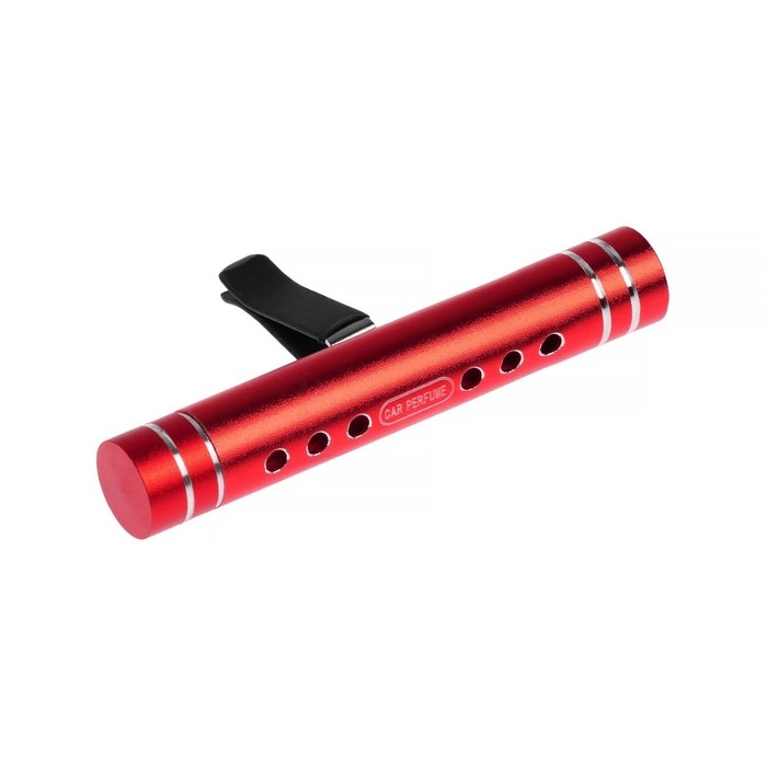 Ароматизатор в дефлектор Grand Caratt, металл, 8 см, лимон, красный Ароматизатор в дефлектор Grand Caratt, металл, 8 см, лимон, красный