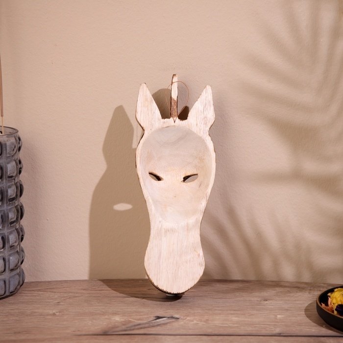 Маска Маска "Жираф" дерево 27 см