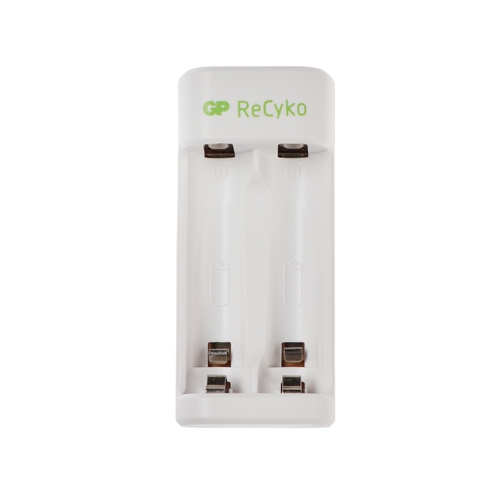 Зарядное устройство GP E211, для аккумуляторов 2хAA/AAA, белый Зарядное устройство GP E211, для аккумуляторов 2хAA/AAA, белый