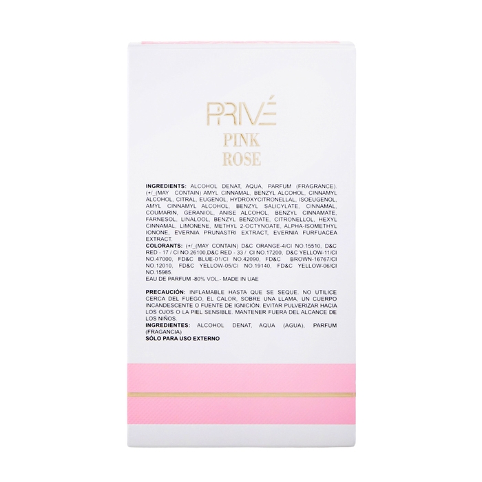 Парфюмерная вода женская Prive Pink Rose (по мотивам Giorgio Armani Rose Milano), 100 мл