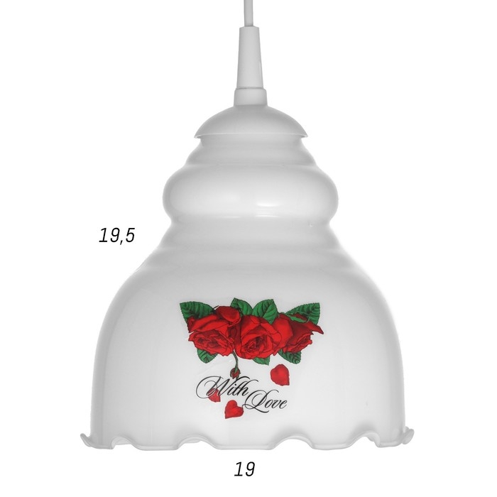 Светильник BayerLux Светильник BayerLux "Елена" 1 лампа E27 60 Вт молочный ( рис.МИКС)