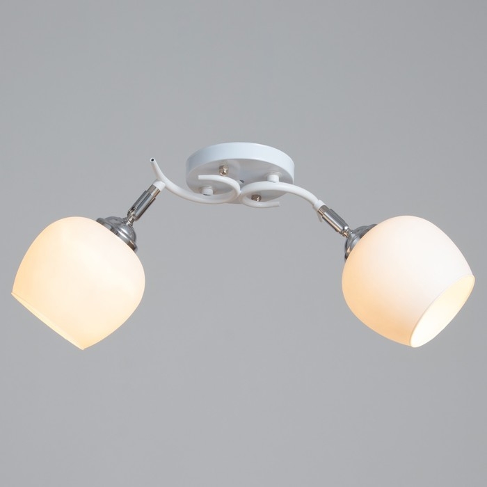 Люстра Люстра "Ава" 2хЕ27 40Вт бело-хромовый 45х26х27 см BayerLux