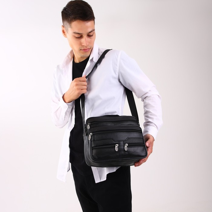 Сумка мужская, цвет чёрный Сумка мужская, цвет чёрный