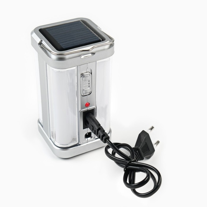 Фонарь кемпинговый аккумуляторный, 7.2 Вт, 1100 мАч, LED, солн. батарея, 7 х 6,8 х 12,5 см Фонарь кемпинговый аккумуляторный, 7.2 Вт, 1100 мАч, LED, солн. батарея, 7 х 6,8 х 12,5 см